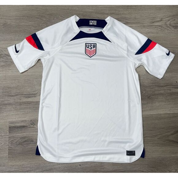 Nike Youth USMNT 2022/23 Home DRI FIT ADV Authentic White Blank Jersey XL - Picture 1 of 9